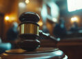 Judge gavel on a table