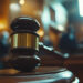 Judge gavel on a table