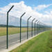 Fence around restricted airport area