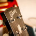 Gibson logo on electric guitar head