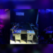 LAPD released photo showing an illegal gambling operation with tables in South Los Angeles