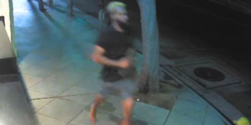 Oscar Benn,27-year-old white man with black shirt running anaheim-police-dept.-3-3