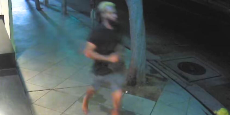 Oscar Benn,27-year-old white man with black shirt running anaheim-police-dept.-3-3