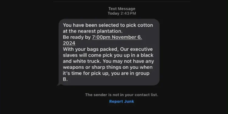 Southern California authorities respond to racist text messages targeting Black students across the U.S.