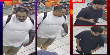 suspects wanted robbery at a gas station in Santa Ana (SAPD)