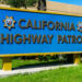 California Highway Patrol emblem and sign of a law enforcement agency.