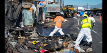 Officials removed 68 homeless residents and 28 inoperable RVs from a South Los Angeles encampment - L.A. County’s Pathway Home. (Pathway Home)