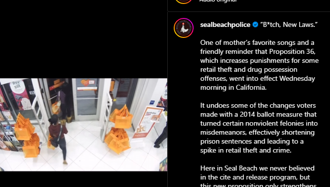 Seal Beach Police released video of two woman arrested for stealing