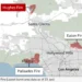 LA Fires map
