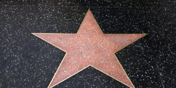 A blank star in Hollywood Walk of Fame