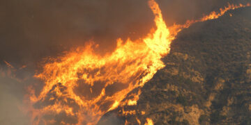 California fire Burnt Mountains