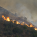 Malibu California fire Burnt Mountains