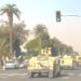US National guard troops street photo