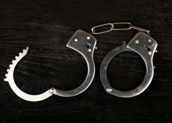 open handcuffs closeup