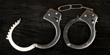 open handcuffs closeup