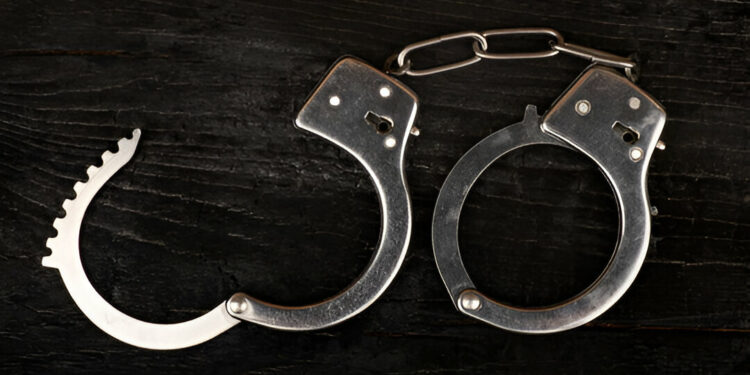 open handcuffs closeup