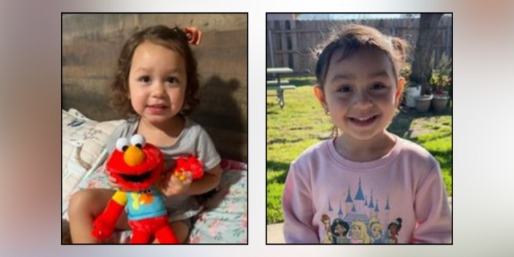 Alana, 2, and Arya, 3, were allegedly taken from their home in Hanford by their father, who is believed to have shot and killed the girls’ mother on Jan. 27, 2025. (California Highway Patrol)