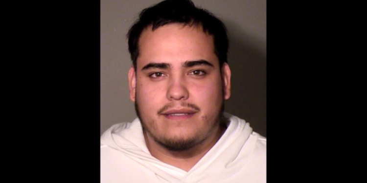 Joel Quinonez is seen in a booking photo from the Ventura County District Attorney’s Office.