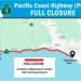 Map of Pacific Coast Highway closure. (Caltrans District 7)