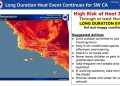 Long Duration Heat Event Map California