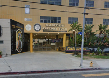 Santee High School as seen in a Google Maps Street View photo.